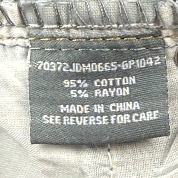 Cali 1850 Women's Wide Leg Mid Rise Western Print Blue Denim Jean Size 11/30 NWT - Picture 6 of 10